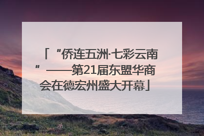 “侨连五洲·七彩云南”——第21届东盟华商会在德宏州盛大开幕